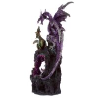 FIGURA DRAGÓN LEYENDA OSCURA DRAGÓN PODER DEL CRISTAL AMATISTA - Imagen 4