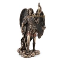 FIGURA SAN MIGUEL CON ESPADA Y BALANZA