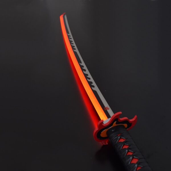 KATANA DE TANJIRO KAMADO, HOJA ACERO Y LUZ LED, DEMON SLAYER - Imagen 2