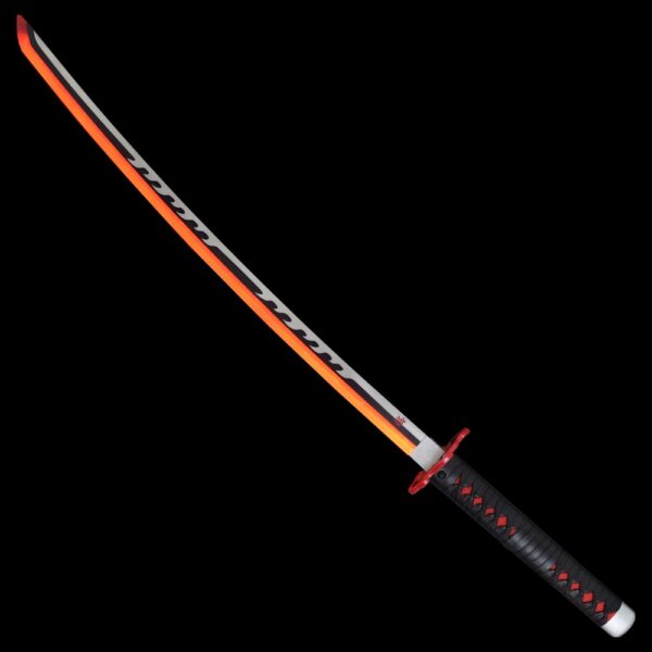 KATANA DE TANJIRO KAMADO, HOJA ACERO Y LUZ LED, DEMON SLAYER - Imagen 3