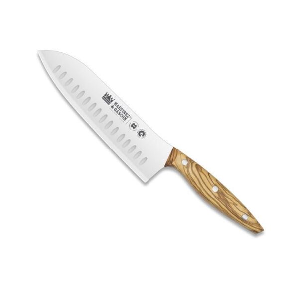 CUCHILLO COCINA SANTOKU, MANGO OLIVO, (20CM)