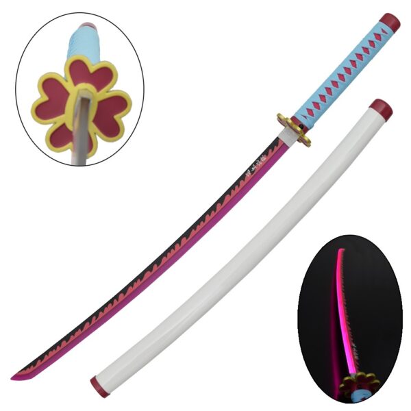 KATANA DE MITSURI KANROJI, HOJA DE ACERO Y LUZ LED, DEMON SLAYER (copia)