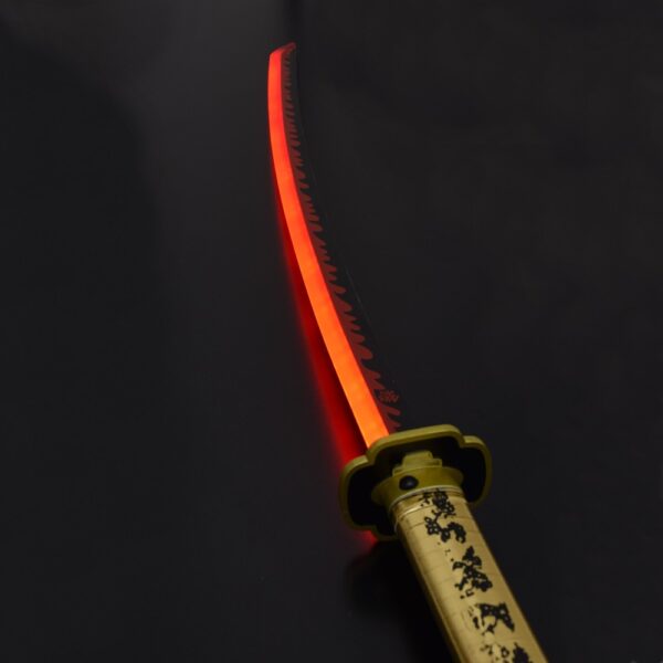 KATANA DE TSUGIKUNI YORIICHI, HOJA DE ACERO Y LUZ LED, DEMON SLAYER - Imagen 4